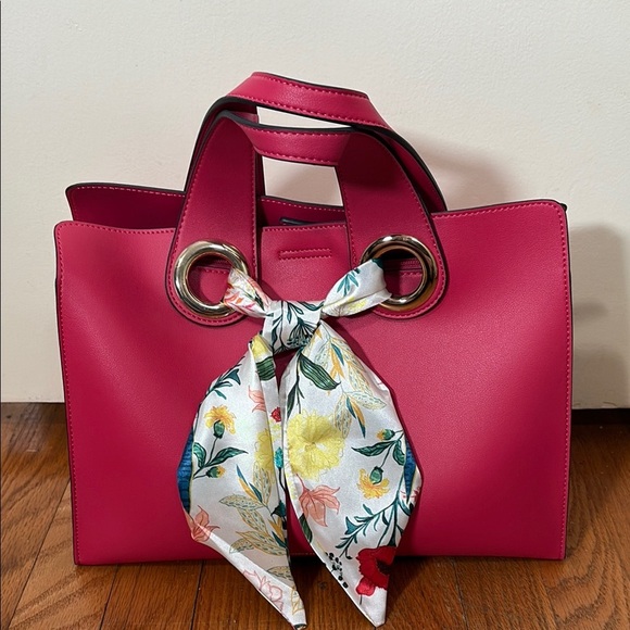 Nanette Lepore Niccola Dome Satchel Convertible Satchel Pink - Picture 2 of 14